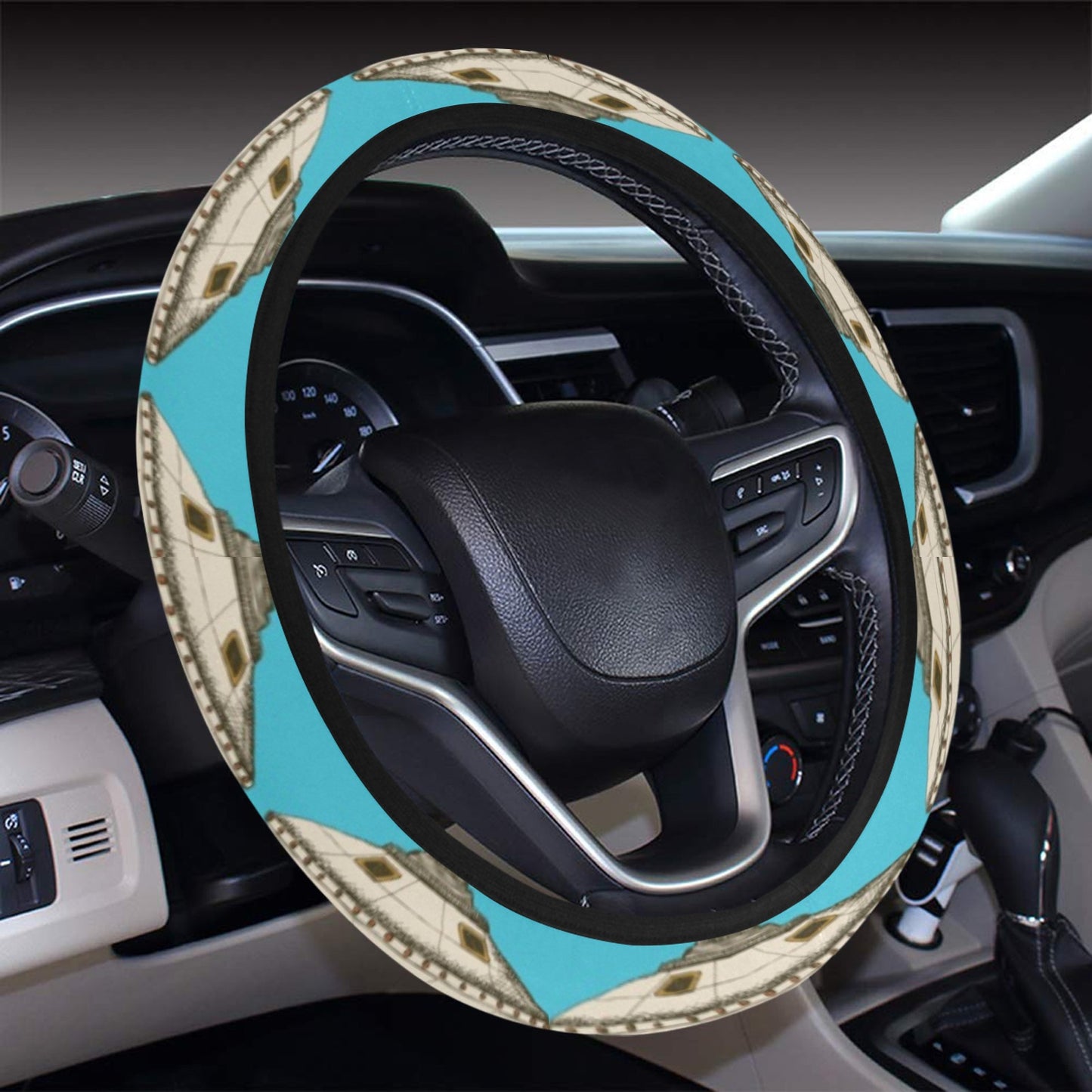 UFO Print Design LKS301 Steering Wheel Cover with Elastic Edge