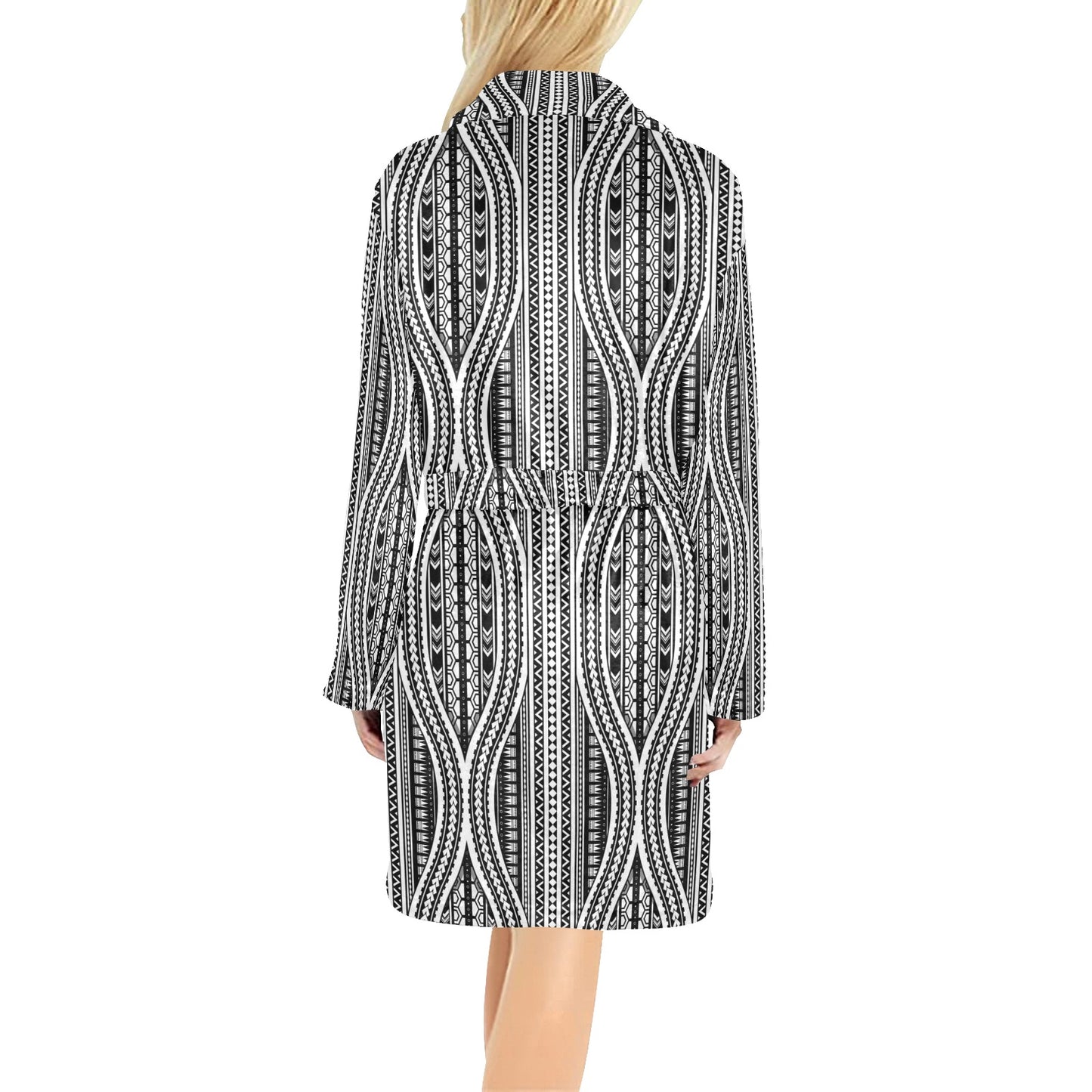 Polynesian Tribal Style Women's Fleece Robe