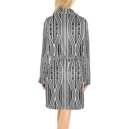 Polynesian Tribal Style Women's Fleece Robe