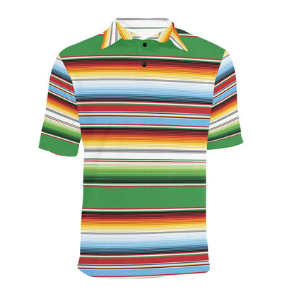 Serape Print Design LKS302 Men Polo Shirt