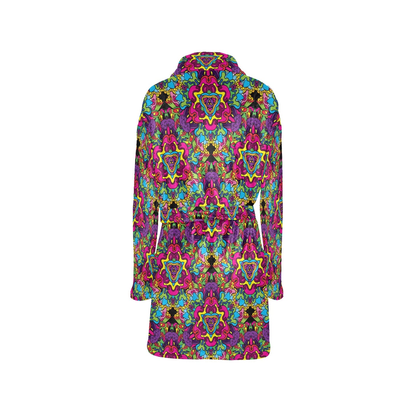 Trippy Print Design LKS303 Women's Fleece Robe