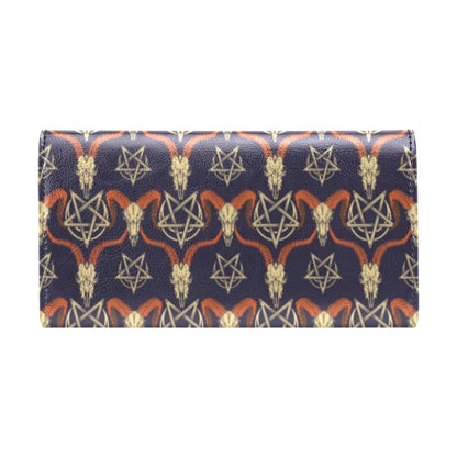 Buffalo Head Print Design LKS403 Women's Trifold Wallet