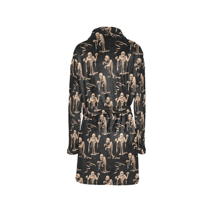 Mummy Print Design LKS302 Women's Fleece Robe