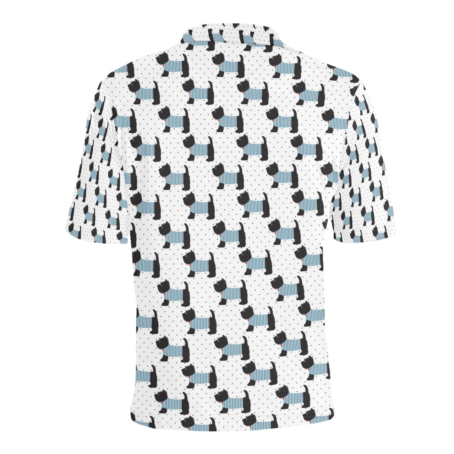 Scottish Terriers Print Design LKS3012 Men Polo Shirt