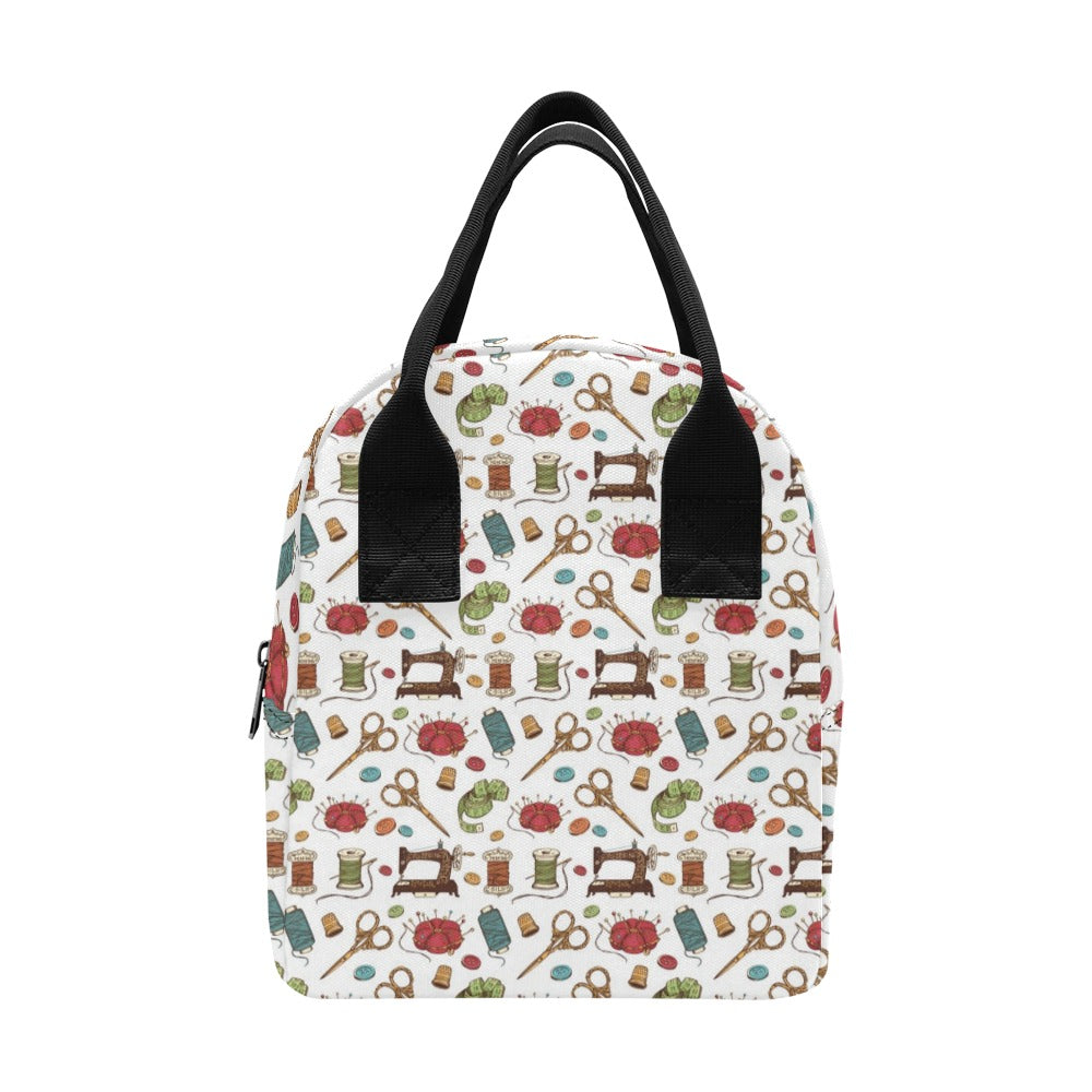 Sewing Equipment Print Design LKS304 Insulated Lunch Bag