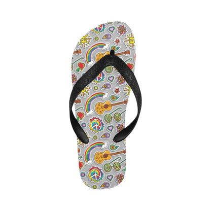Hippie Print Design LKS306 Flip Flops