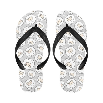 Sheep Print Design LKS401 Flip Flops