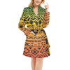 Rastafarian Pattern Print Design A04 Women's Fleece Robe