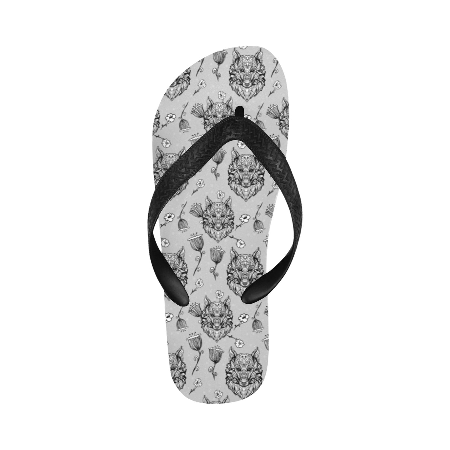 Tribal Pattern Print Design LKS306 Flip Flops