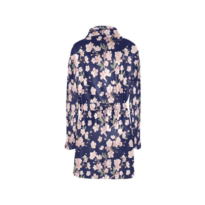 Sakura Print Design LKS301 Women's Fleece Robe