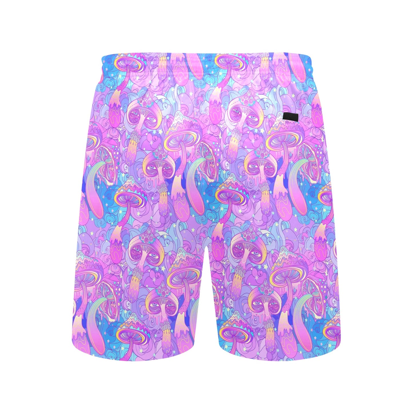 Psychedelic Trippy Mushroom Print Men's Swim Trunks Beach Shorts