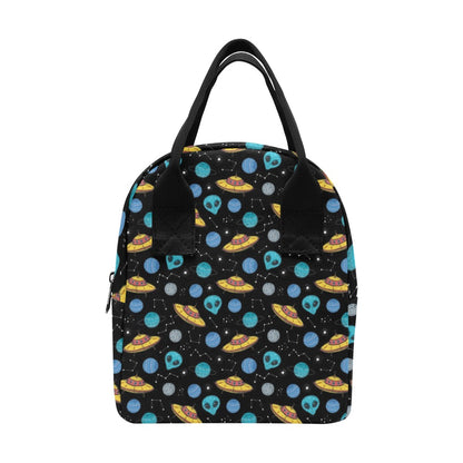 UFO Alien Print Design LKS306 Insulated Lunch Bag