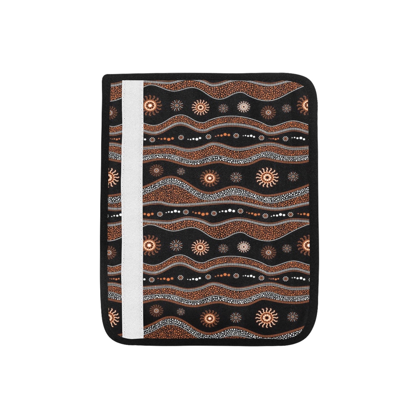 Aboriginal Print Design LKS404 Car Seat Belt Cover
