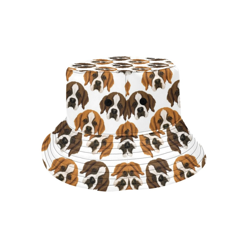 St Bernards Print Design LKS301 Unisex Bucket Hat