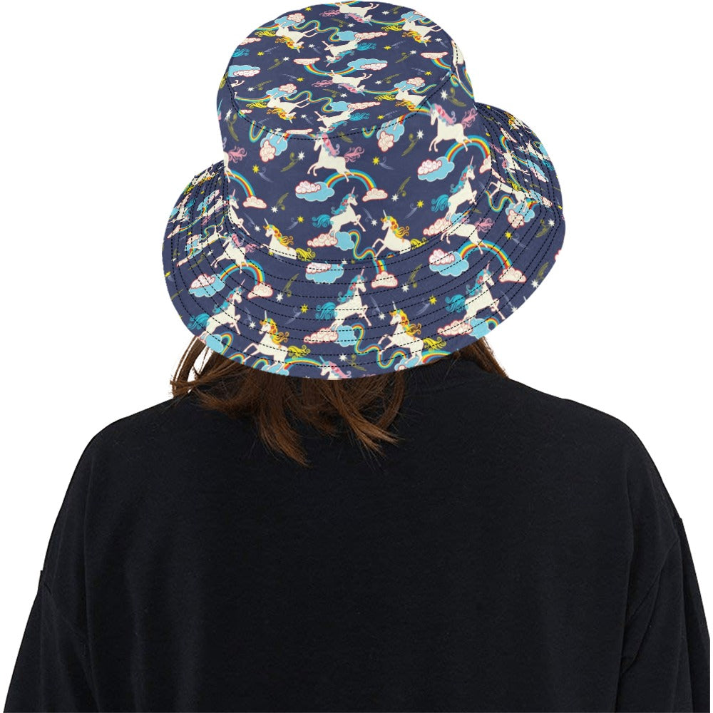 Unicorn Print Design LKS304 Unisex Bucket Hat