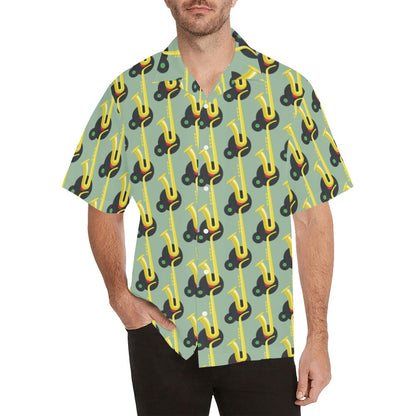 Saxophone Print Design LKS405 Men's Men's Hawaiian Shirt
