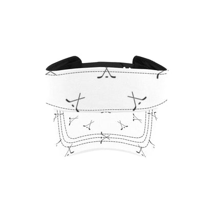 Hockey Print Design LKS304 Unisex Sun Visor