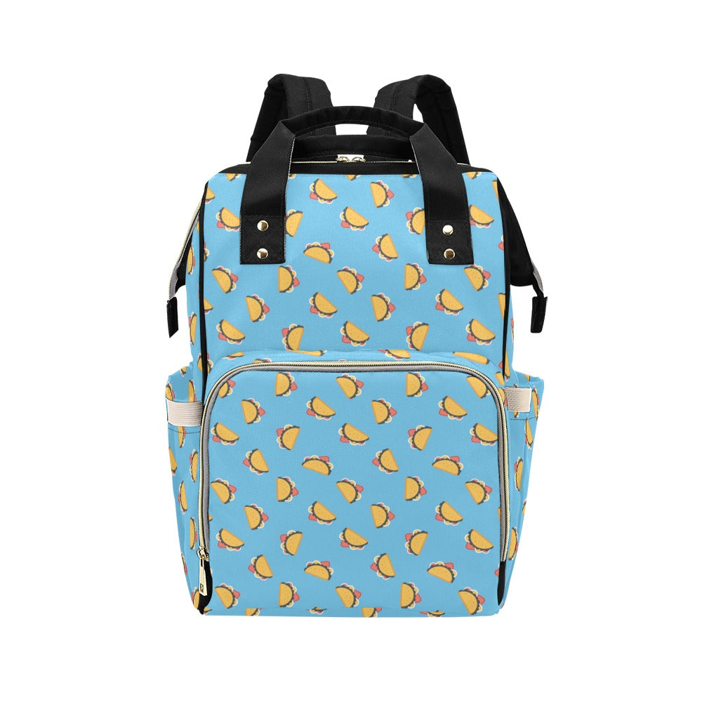 Taco Print Design LKS301 Diaper Bag Backpack