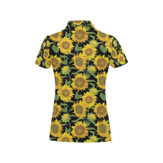 Sunflower Print Design LKS302 Women's Polo Shirt