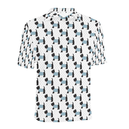 Scottish Terriers Print Design LKS3012 Men Polo Shirt