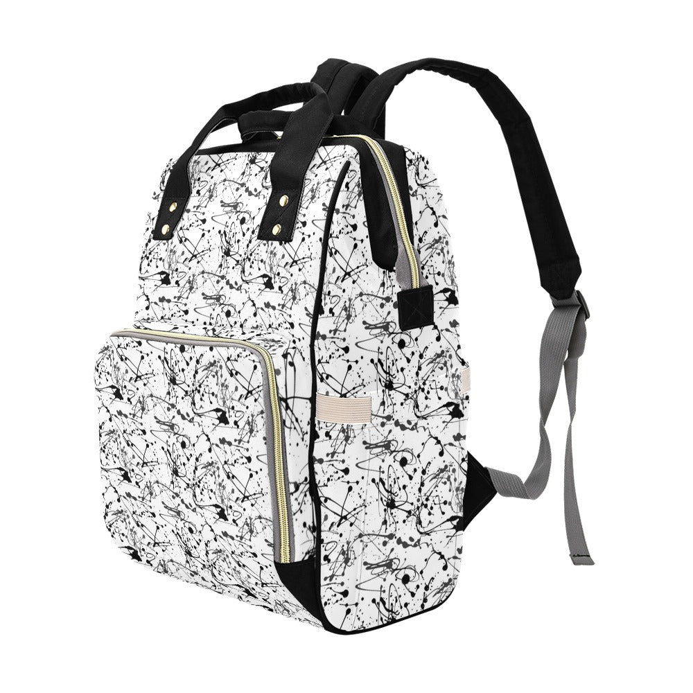 Splatter Print Design LKS305 Diaper Bag Backpack