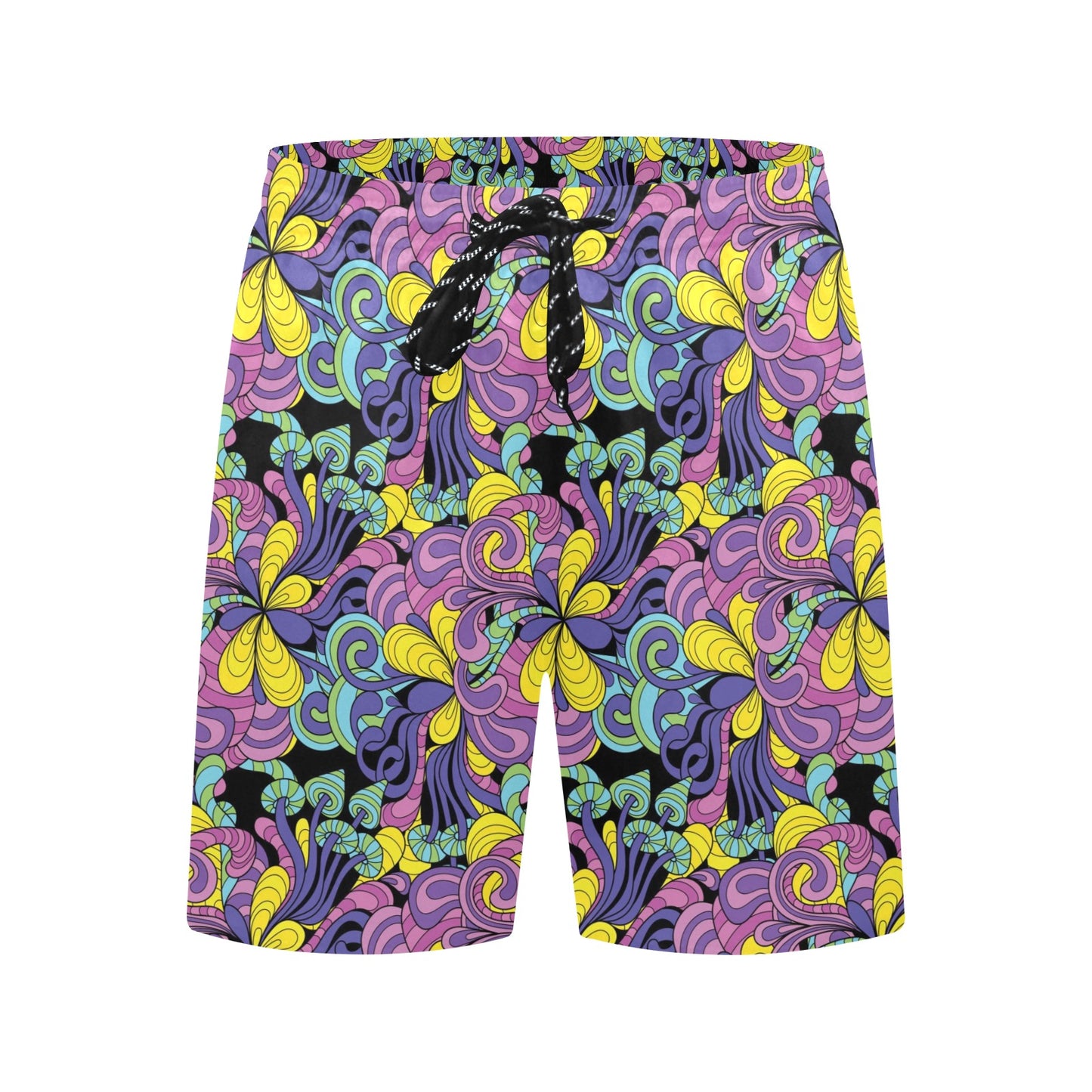 Trippy Print Design LKS305 Men's Swim Trunks Beach Shorts