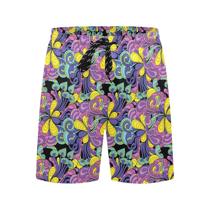 Trippy Print Design LKS305 Men's Swim Trunks Beach Shorts