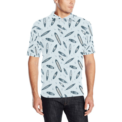 Surfboard Print Design LKS306 Men Polo Shirt