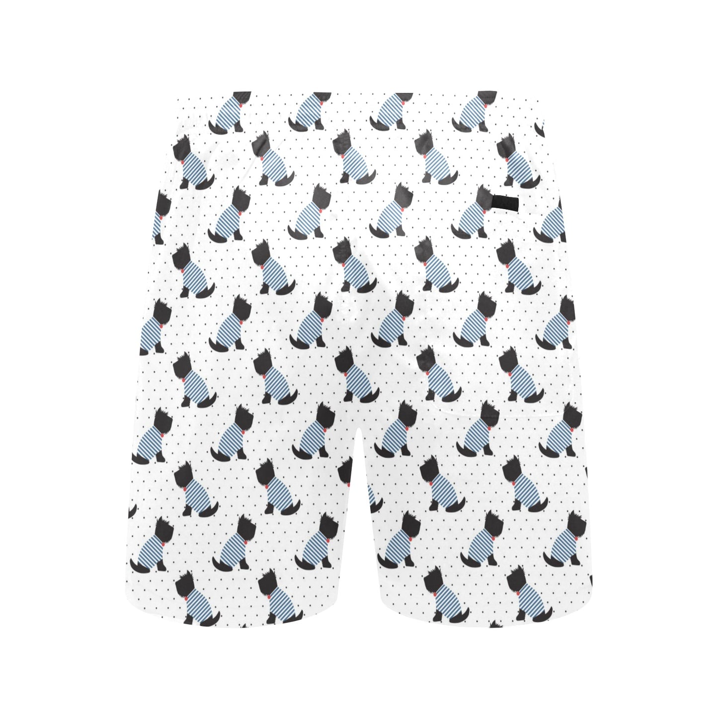 Scottish Terriers Print Design LKS3013 Men's Swim Trunks Beach Shorts