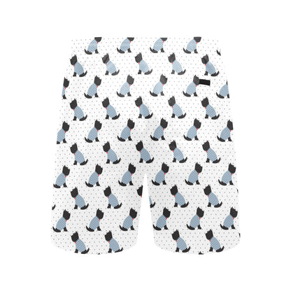 Scottish Terriers Print Design LKS3013 Men's Swim Trunks Beach Shorts
