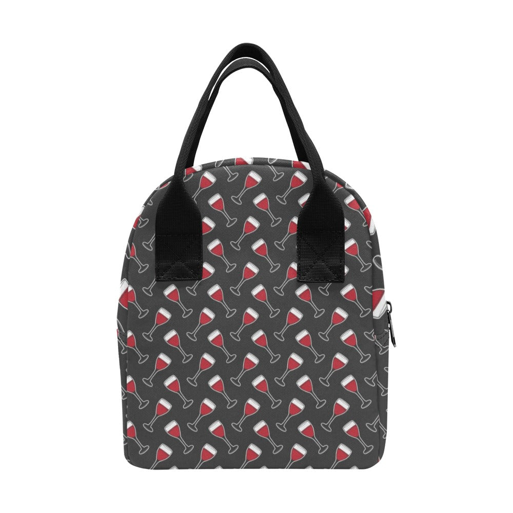 Wine Print Design LKS308 Insulated Lunch Bag