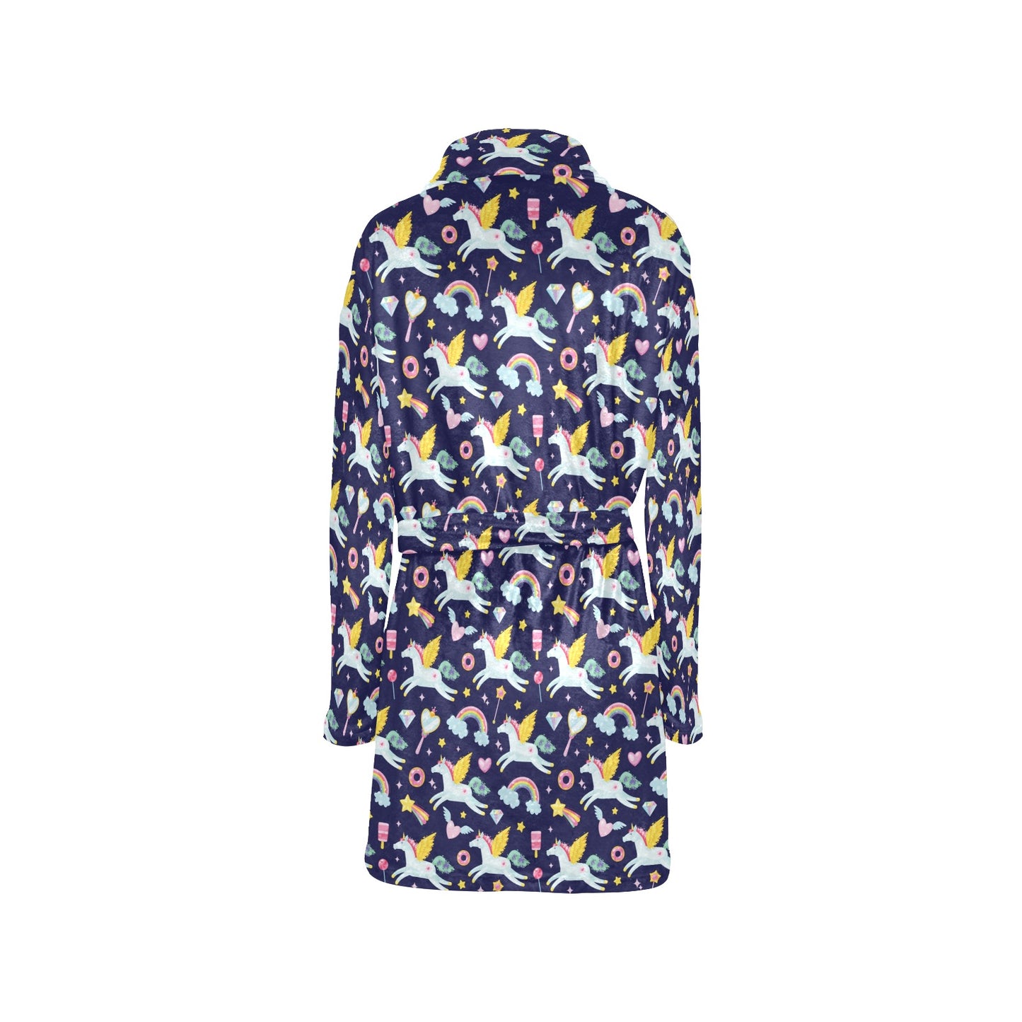 Pegasus Pattern Print Design 05 Women's Fleece Robe