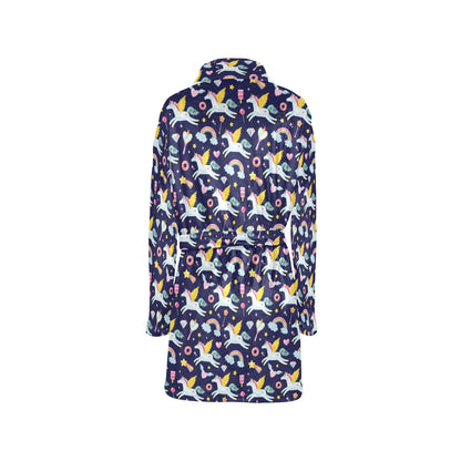Pegasus Pattern Print Design 05 Women's Fleece Robe