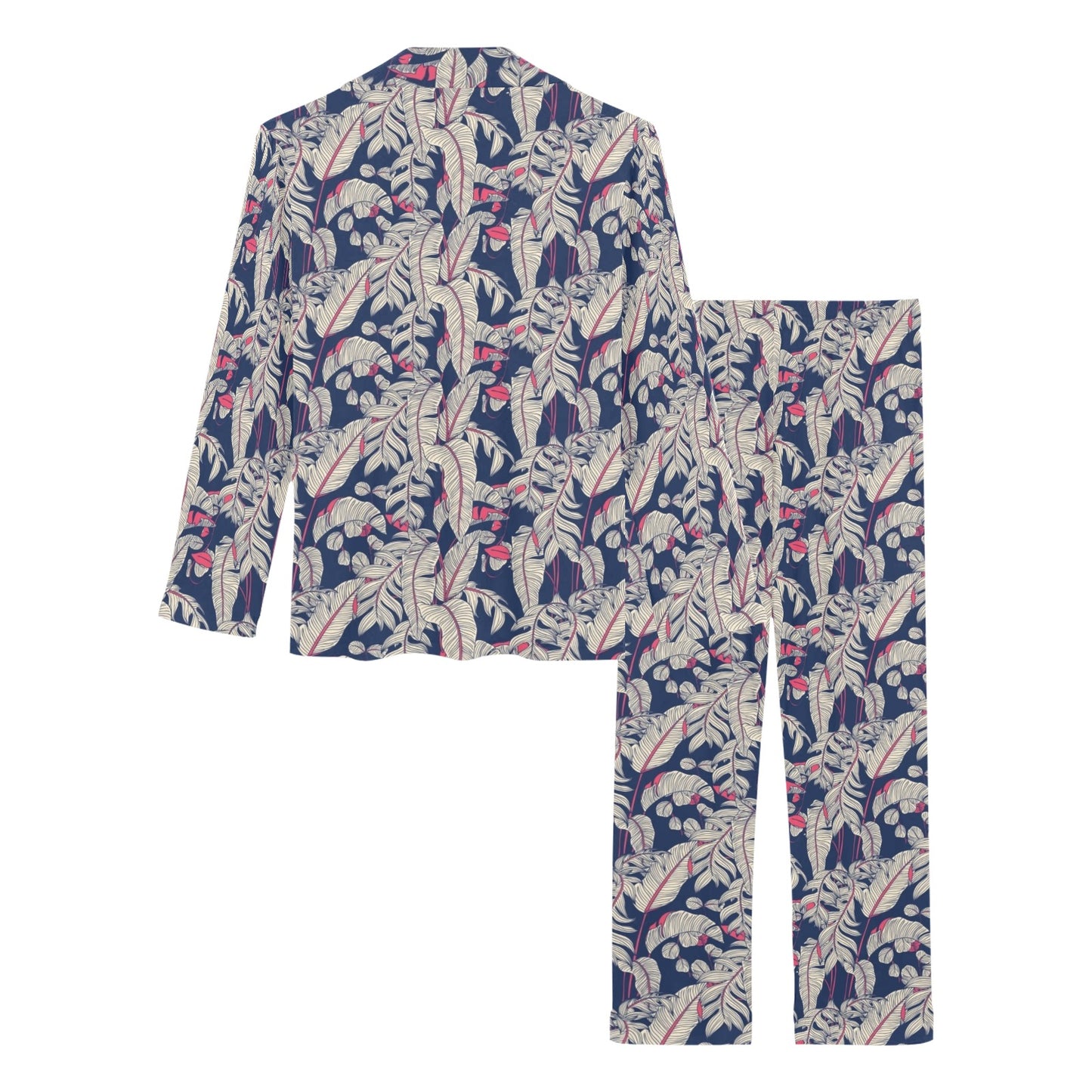 Bird Of Paradise Pattern Print Design 03 Women's Long Pajama Set