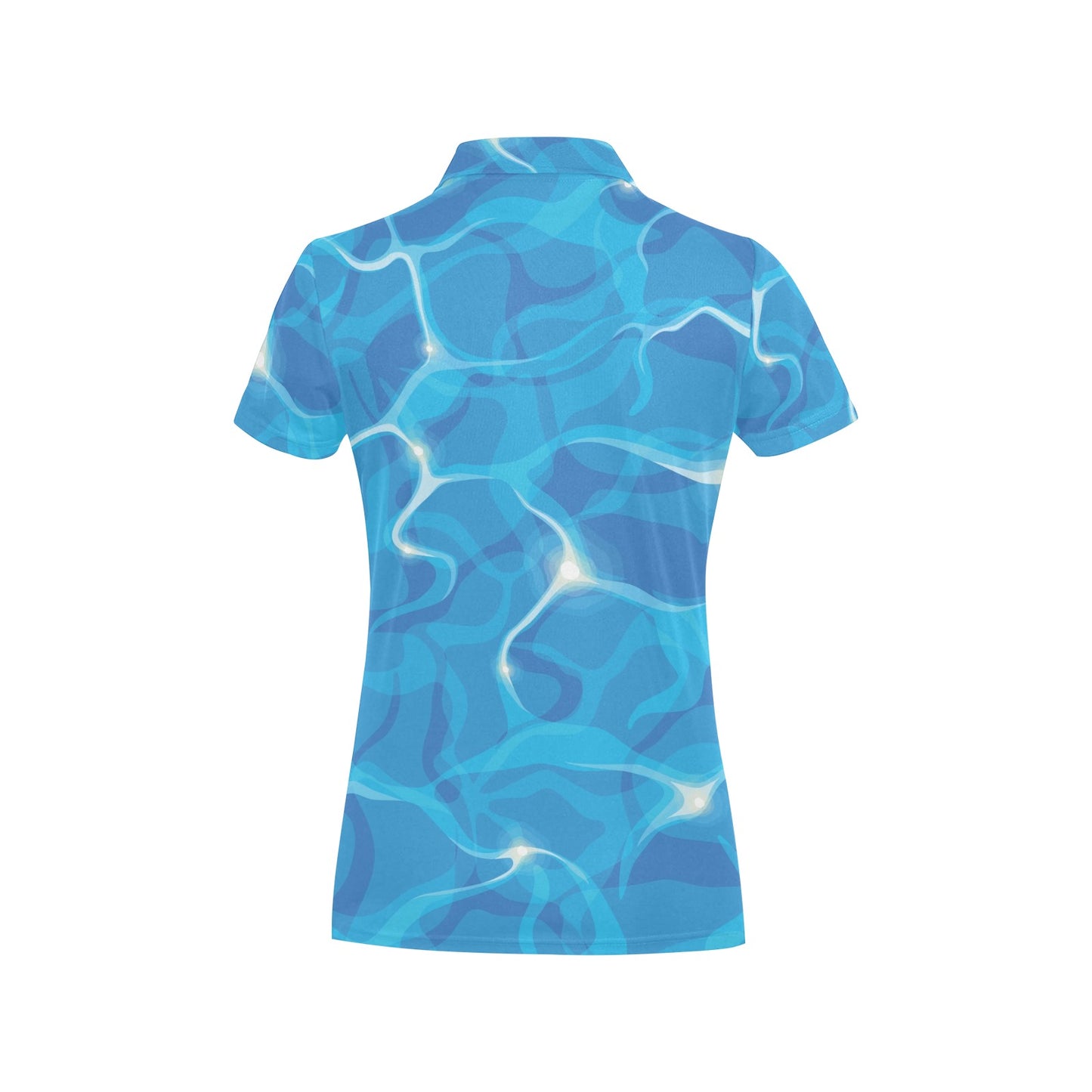 Ocean Reflex Pattern Print Design A02 Women's Polo Shirt