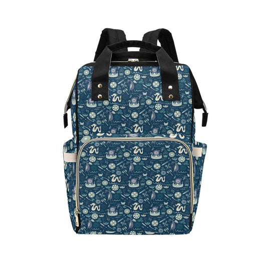 Vikings Print Design LKS305 Diaper Bag Backpack
