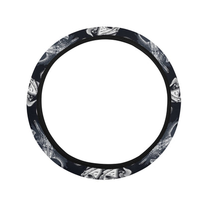 Vikings Print Design LKS304 Steering Wheel Cover with Elastic Edge