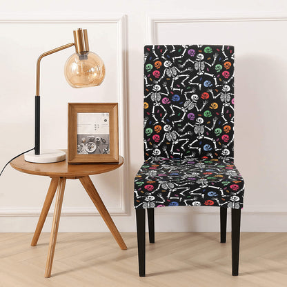 Skeleton Print Design LKS307 Dining Chair Slipcover