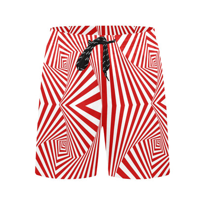 Vortex Print Design LKS304 Men's Swim Trunks Beach Shorts