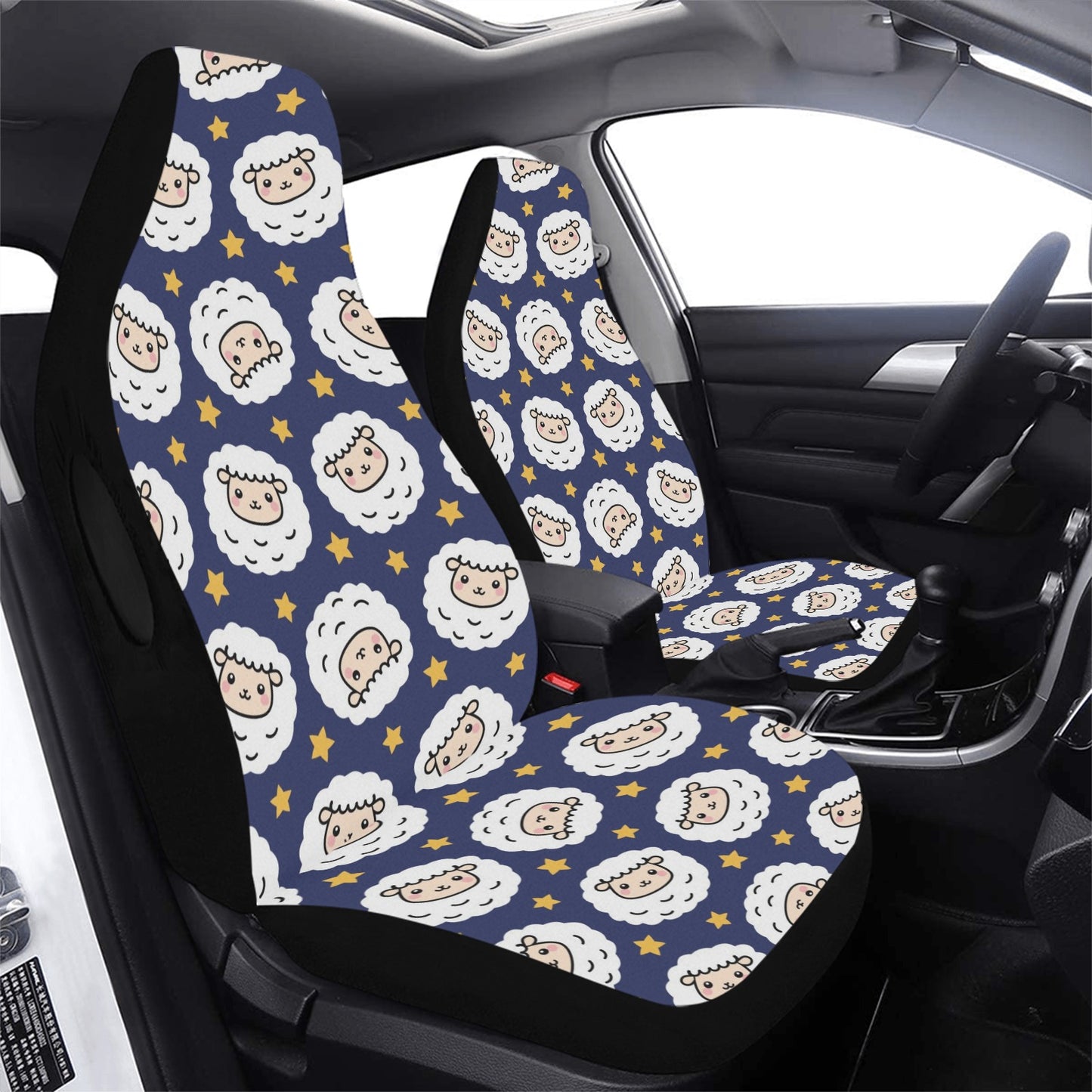 Sheep Print Design LKS402 Car Seat Covers