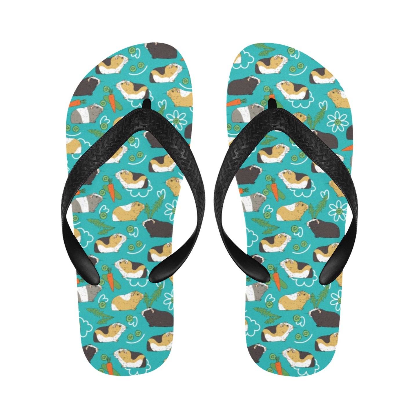 Guinea Pig Print Design LKS402 Flip Flops