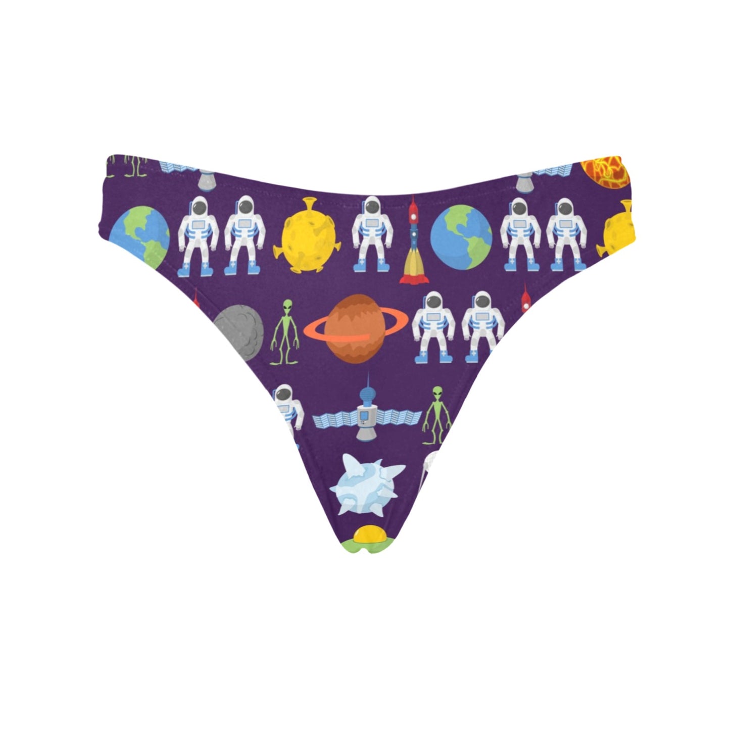 Alien Astronaut Planet Women's Thongs