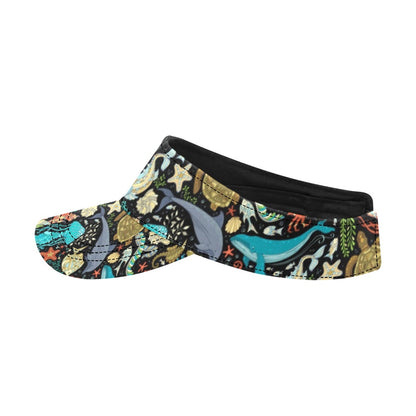Underwater Animal Print Design LKS301 Unisex Sun Visor