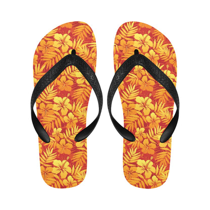 Hibiscus Summer Print Design LKS302 Flip Flops