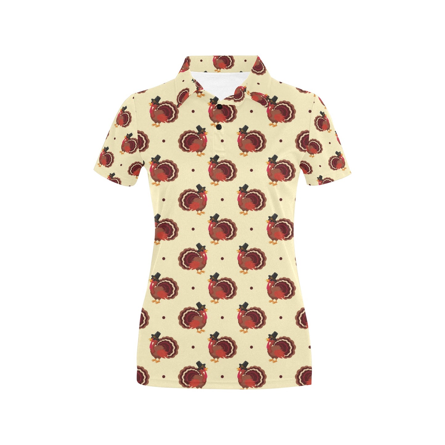 Thanksgiving Print Design LKS3010 Women's Polo Shirt