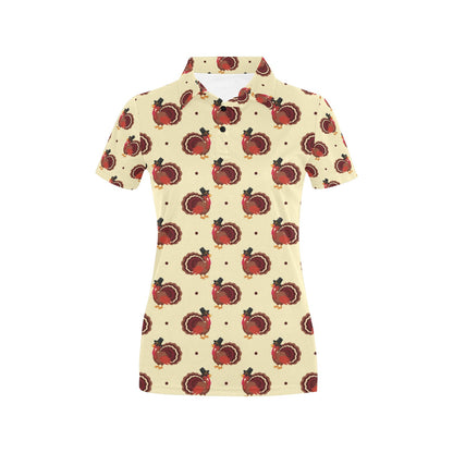Thanksgiving Print Design LKS3010 Women's Polo Shirt