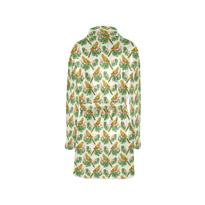 Conures Pattern Print Design 01 Women's Fleece Robe