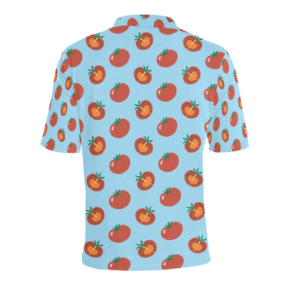 Tomato Print Design LKS304 Men Polo Shirt