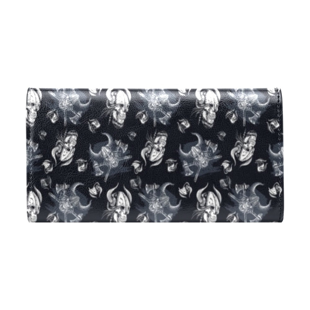 Vikings Print Design LKS304 Women's Trifold Wallet