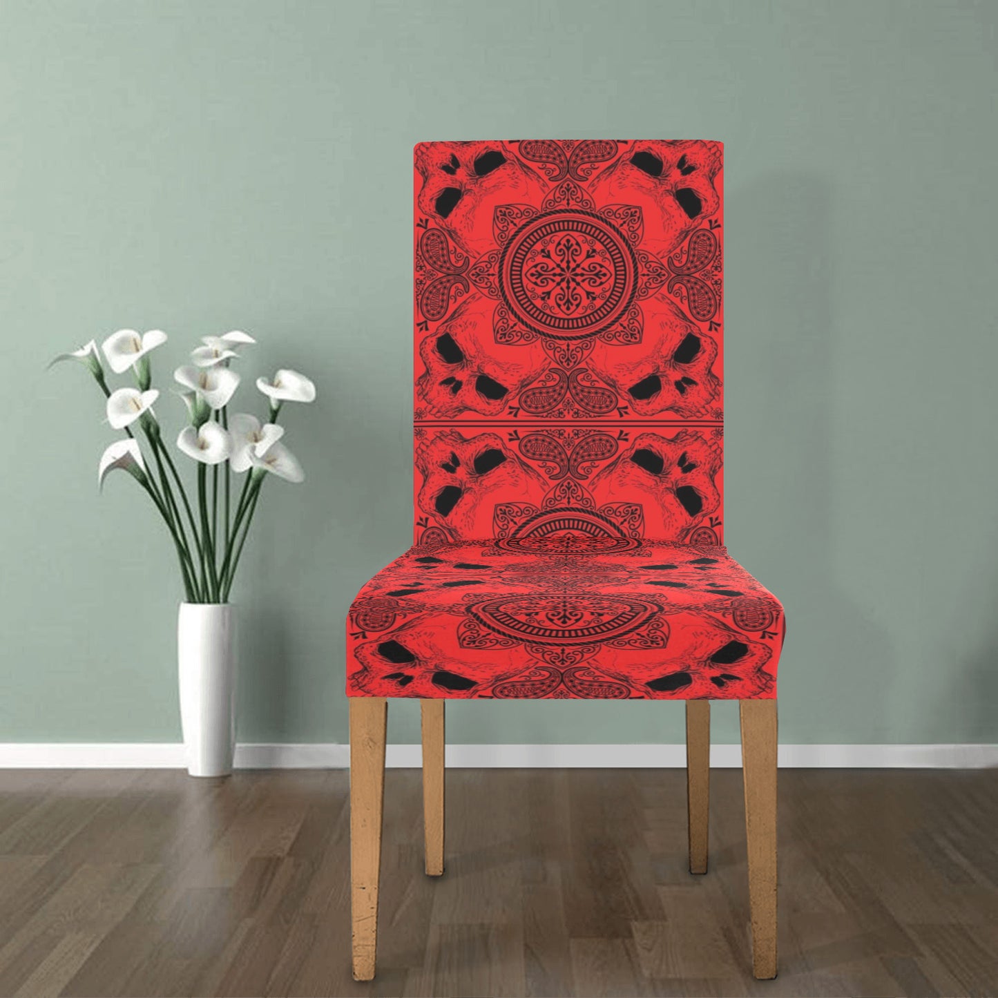Bandana Red Print Design LKS304 Dining Chair Slipcover